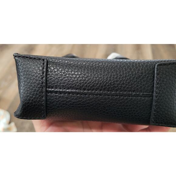 Michael Kors Mercer Black X-Small Mini NS Shopper‎ Leather Crossbody Bag #4 - Picture 3 of 5